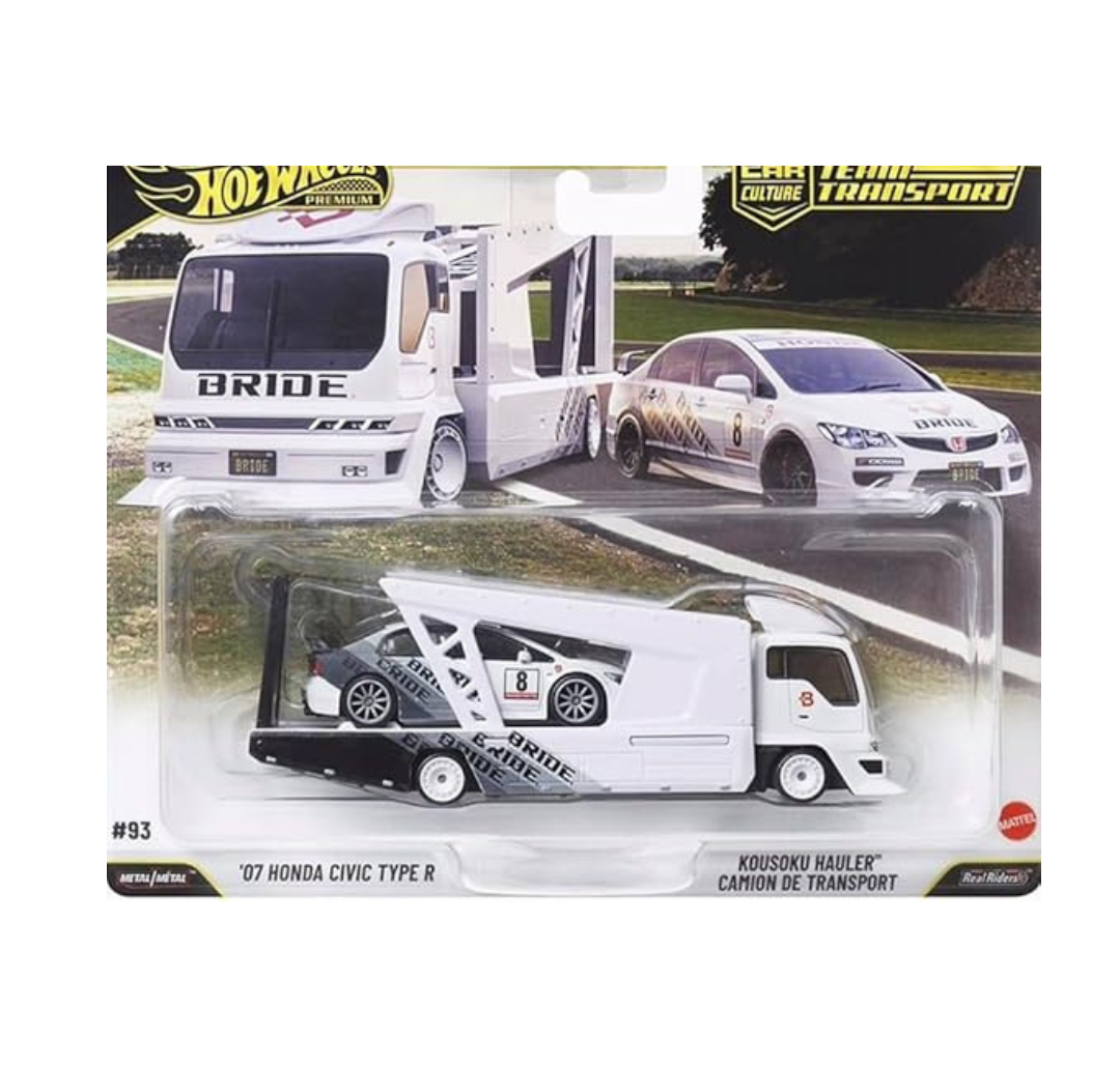 HOT WHEELS CAR CULTURE TEAM TRANCEPORT 07 HONDA CIVIC.