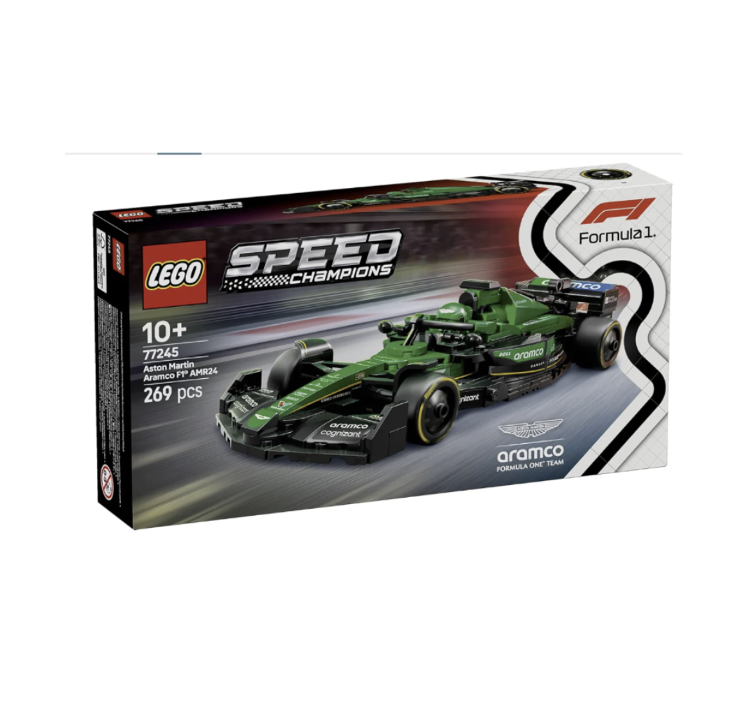 LEGO Speed Champions Aston Martin Aramco F1 AMR24 Race Car. 77245