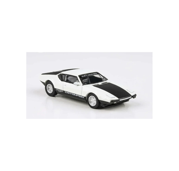 Para64 1:64 Scale 1972 De Tomaso Pantera White/Black – Premium Diecast Model Car