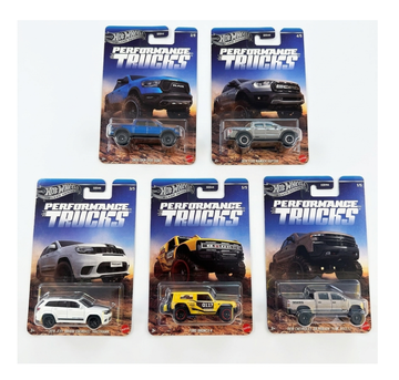 Hot Wheels Silver Series Performance Trucks.