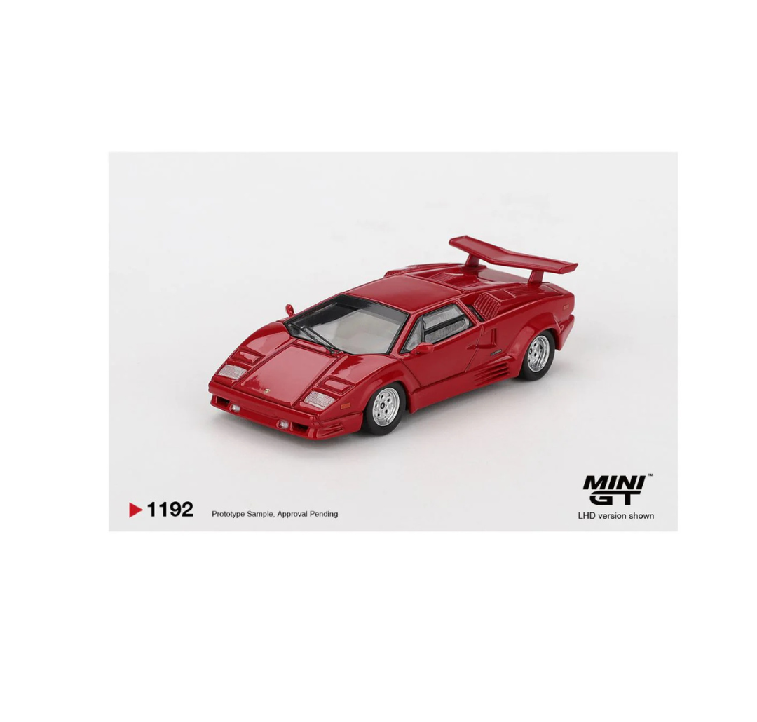 MINI GT 1192 LAMBORGHINI COUNTACH 25TH ANNIVERSARY RED