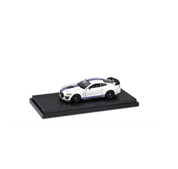 BURAGO 2020 Shelby Mustang GT500 white 1:64 Licensed Diecast Scale Model Car.