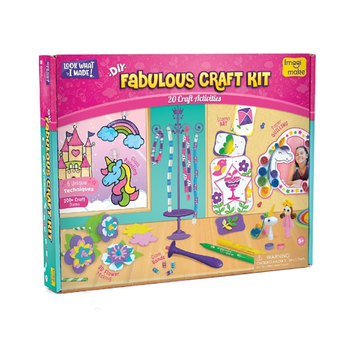 Imagimake Fabulous Craft Kit 5-in-1 Arts Crafts Set.