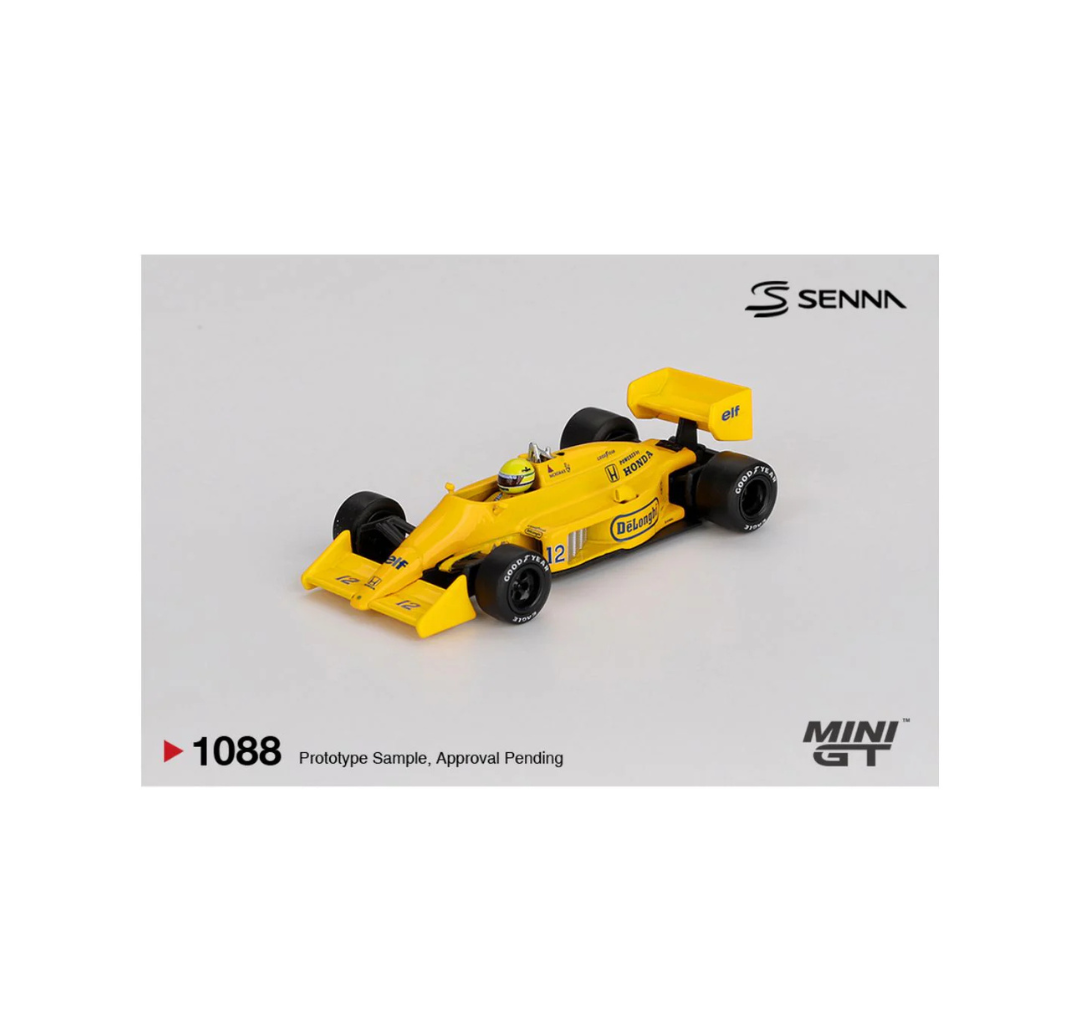 MINI GT 1088 LOTUS 99T #12 1987 MONACO GRAND PRIX WINNER AYTON SENNA.