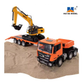 Huina 1319 RC Tractor Truck with Excavator Trailer – 1:18 scale