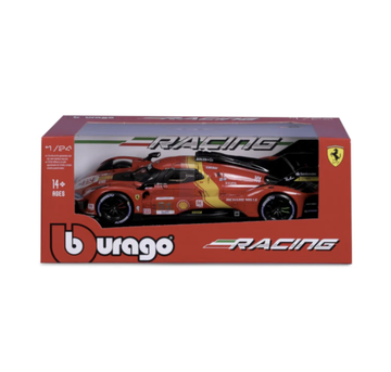 Burago 1:24th Ferrari Racing 499P LMH Winner Le Mans 2023#51 Red