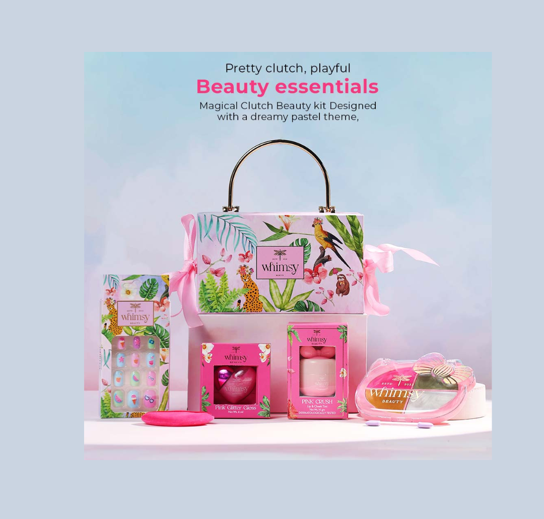 Whimsy Magical Clutch Beauty Kit for Kids Teens (Pack of 5)