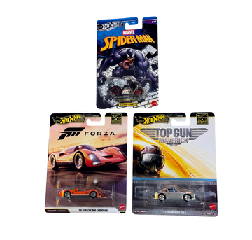 Hot Wheels Car Set Top Gun Maverick Forza Horizon, Marvel Spider-Man,