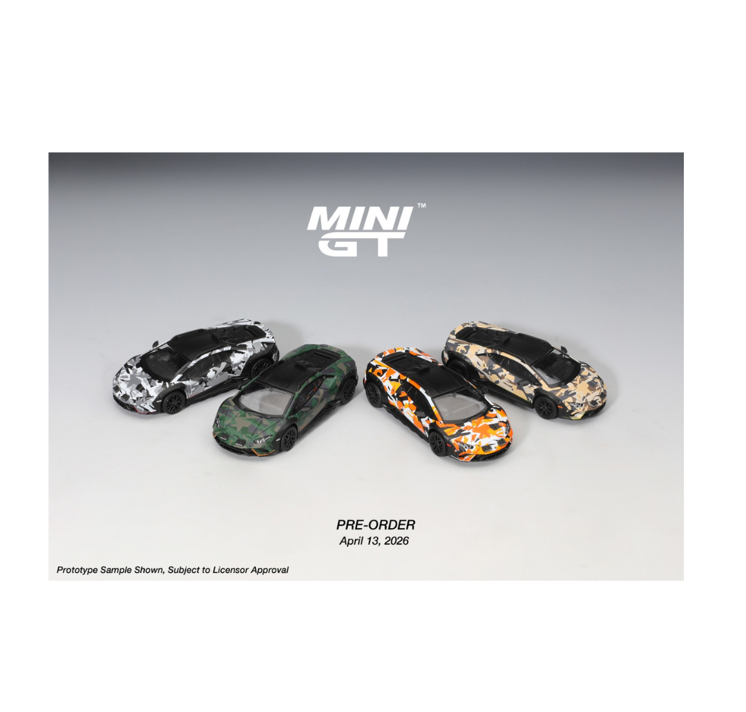 MINI GT MGTS0026 LAMBORGHINI HURACÁN STERRATO ALL-TERRAIN SET