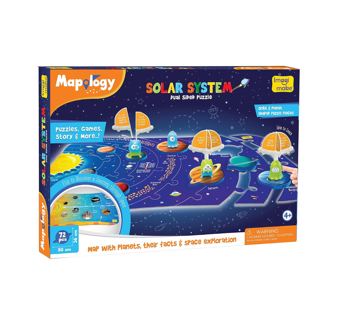 Imagimake Mapology Solar System Puzzle - Learning Aid And Educational Toy.