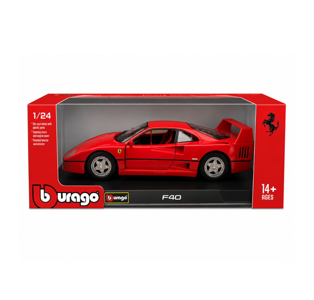 Bburago 1:24 Ferrari F40 Diecast Model Car.