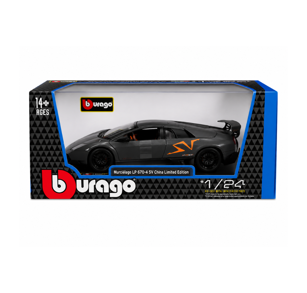 Burago 1:24 Lamborghini Murciélago LP 670-4 SV China Limited Edition (Grey)