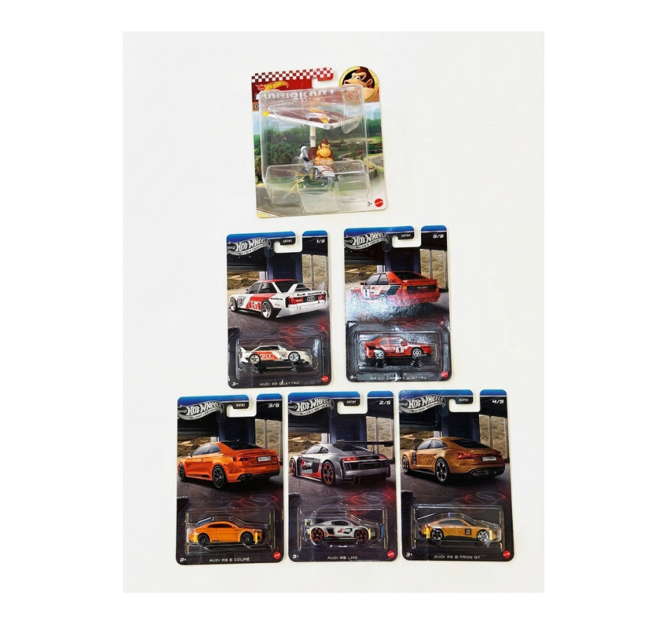Hot Wheels Premium Silver Series: Audi Set (2024) Chase Piece With Mario Cart