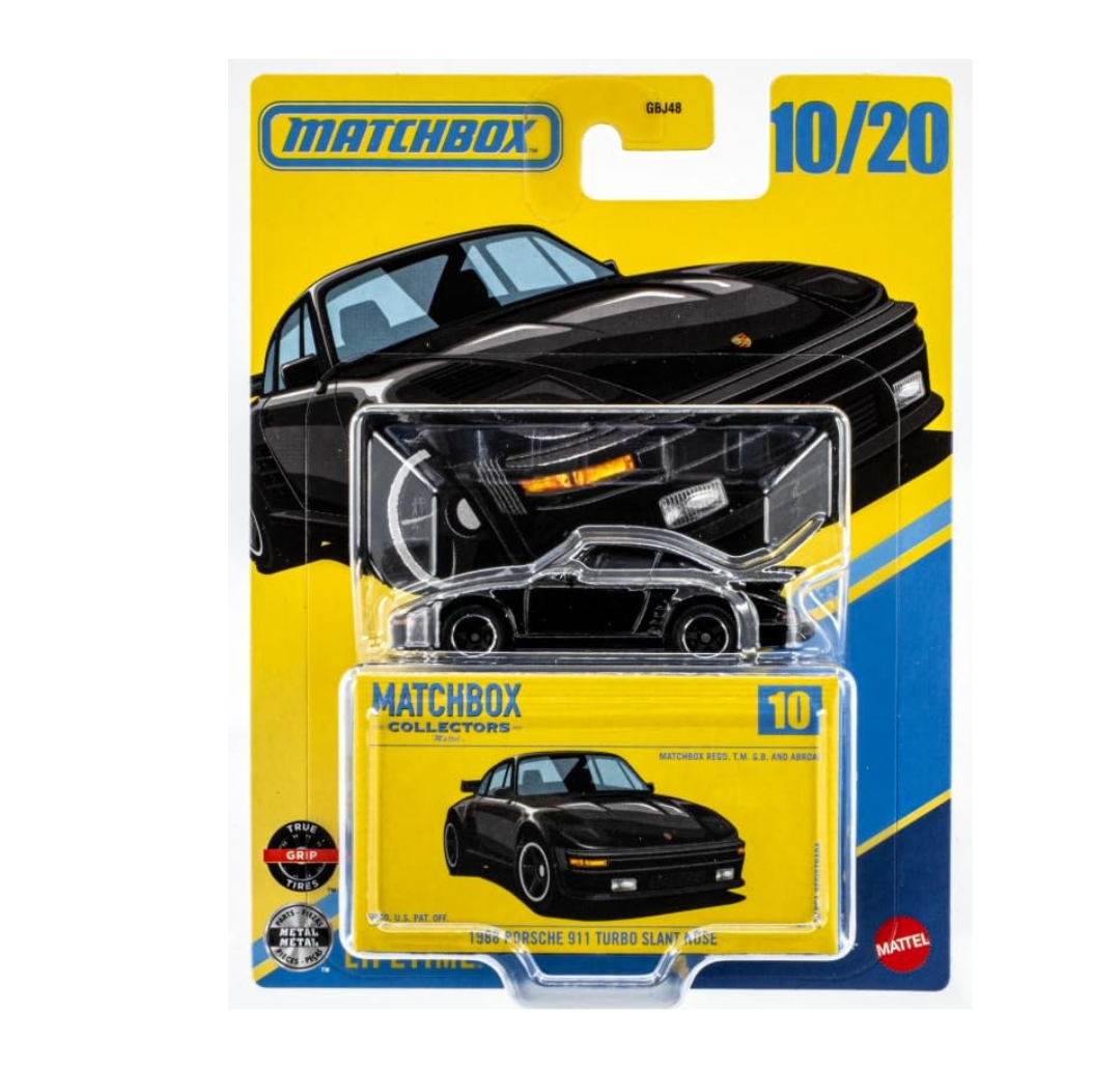 Matchbox Collectors - 1988 Porsche 911 Turbo Slant Nose [Black] 10/20-1:64 Scale Diecast Toy Vehicle
