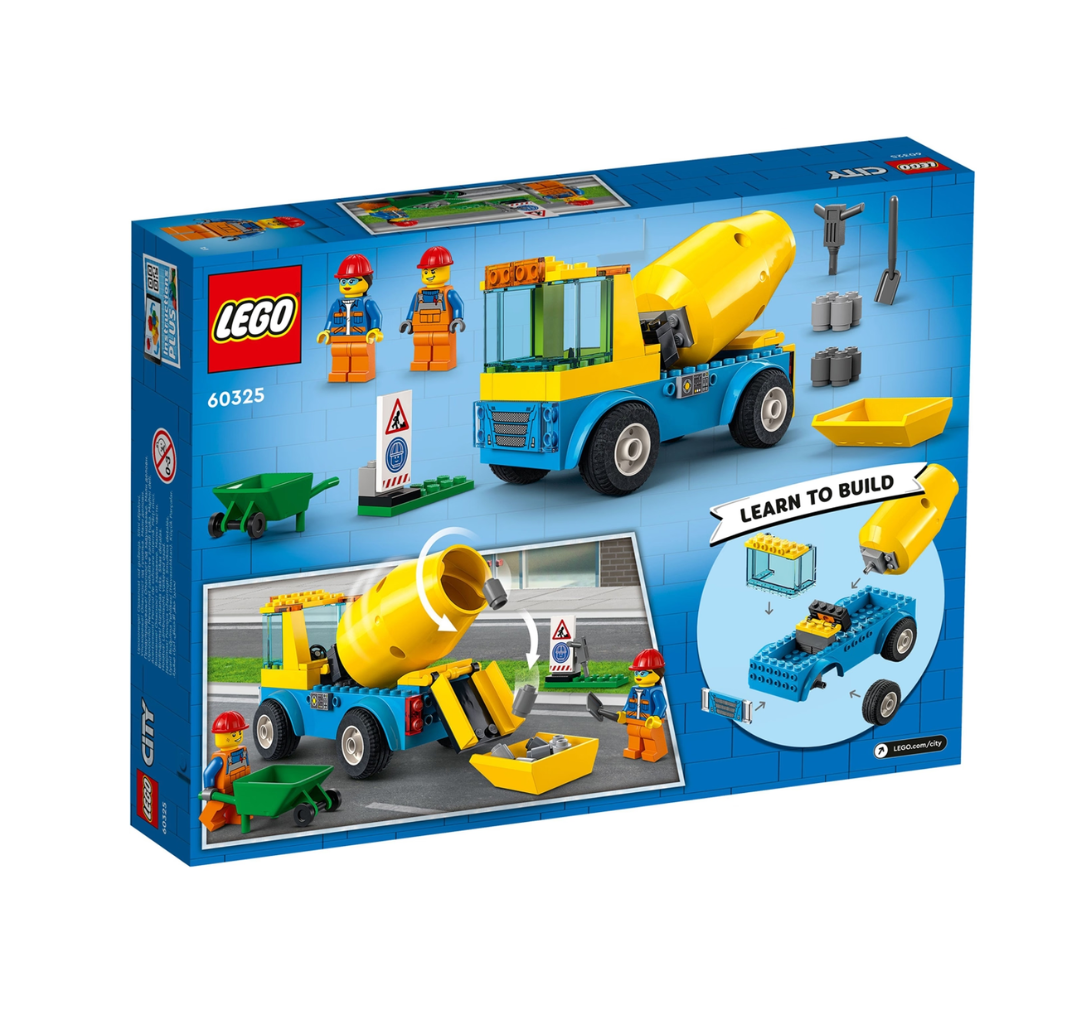 LEGO 60325 City Cement Mixer Truck.