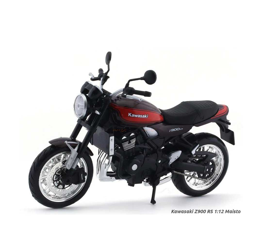 Maisto 1/12 Scale Kawasaki Z900 RS licensed Scale Model bike collectible.