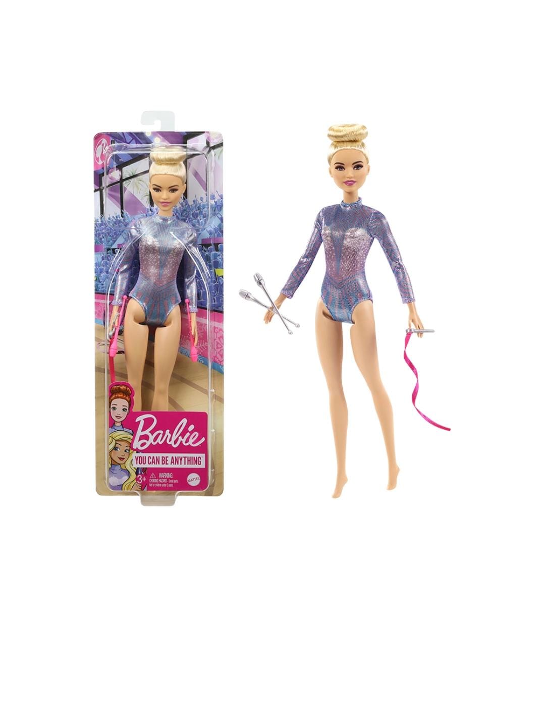 Barbie Rhythmic Gymnast Blonde Doll (GTN65) 12-in OR 30.40-cm