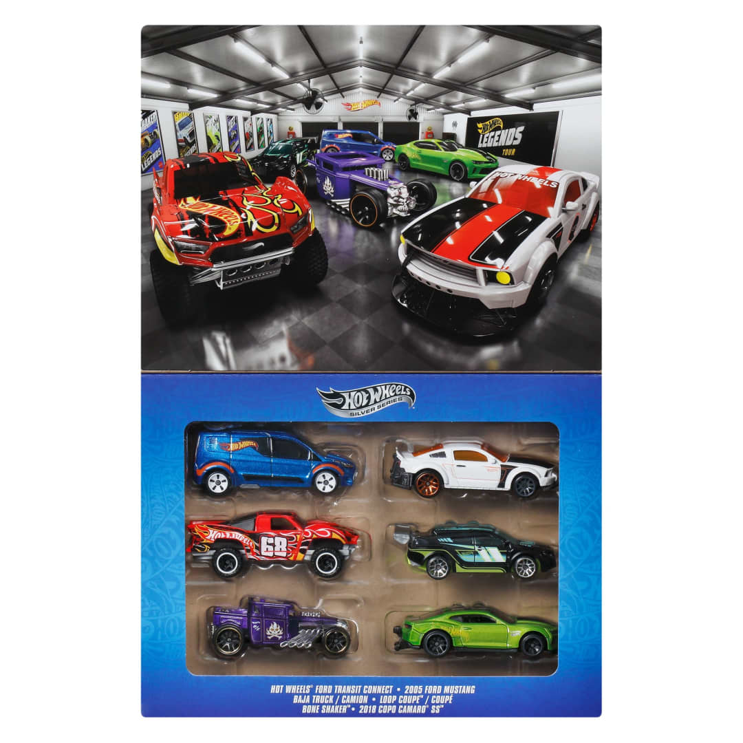 Hot Wheels Silver Series – Legends Tour Set (Set of 6)