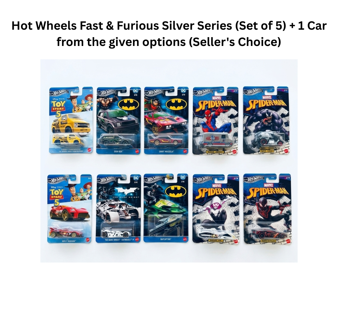Hot Wheels Fast Furious Silver Series Set (Full Set of 5)