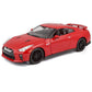 Burago 1:24 Scale 2017 Nissan GT-R R35 Diecast Car Model in Red