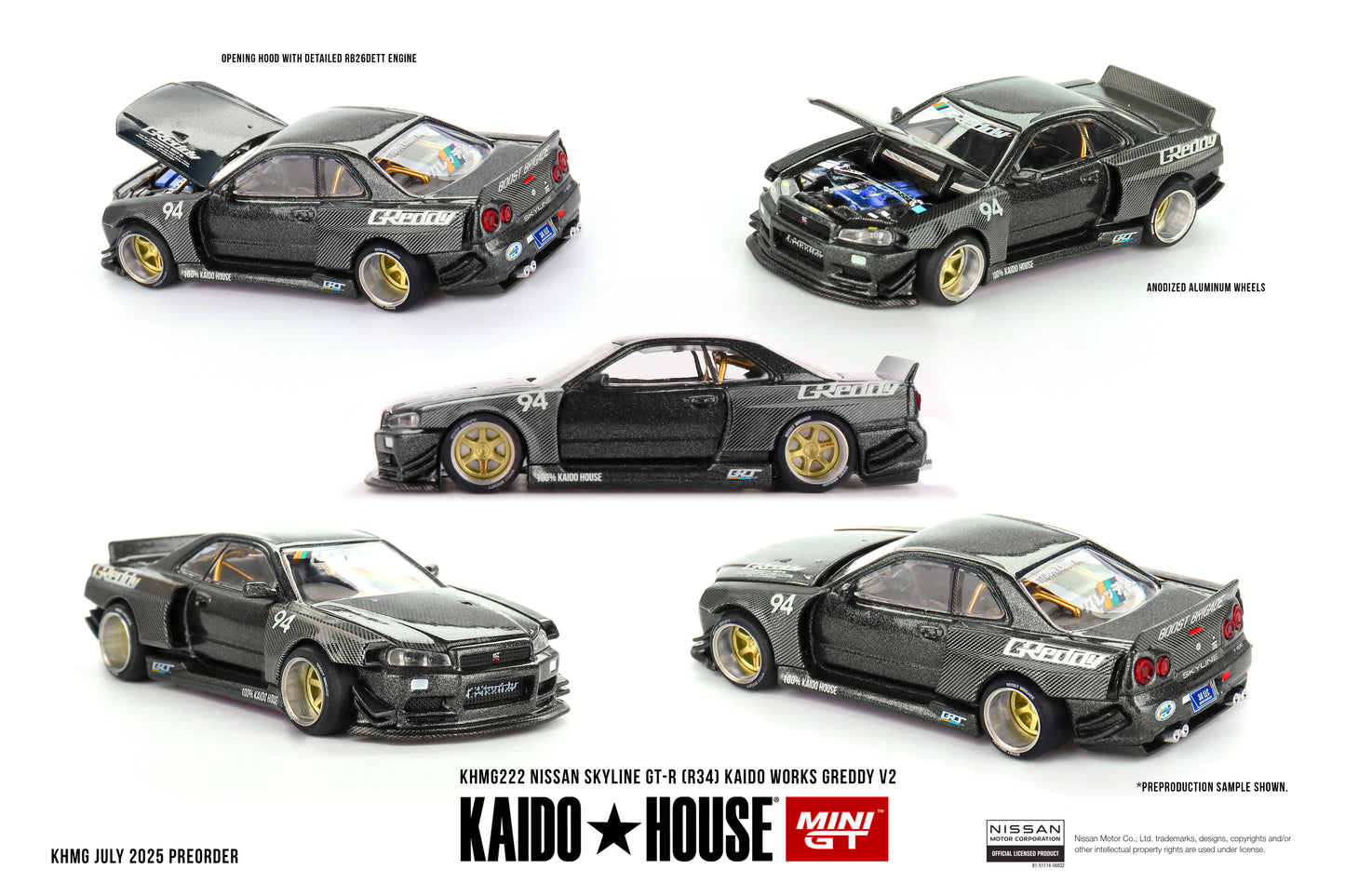 KAIDO HOUSE 222 NISSAN SKYLINE GT-R (R34) KAIDO WORKS V2