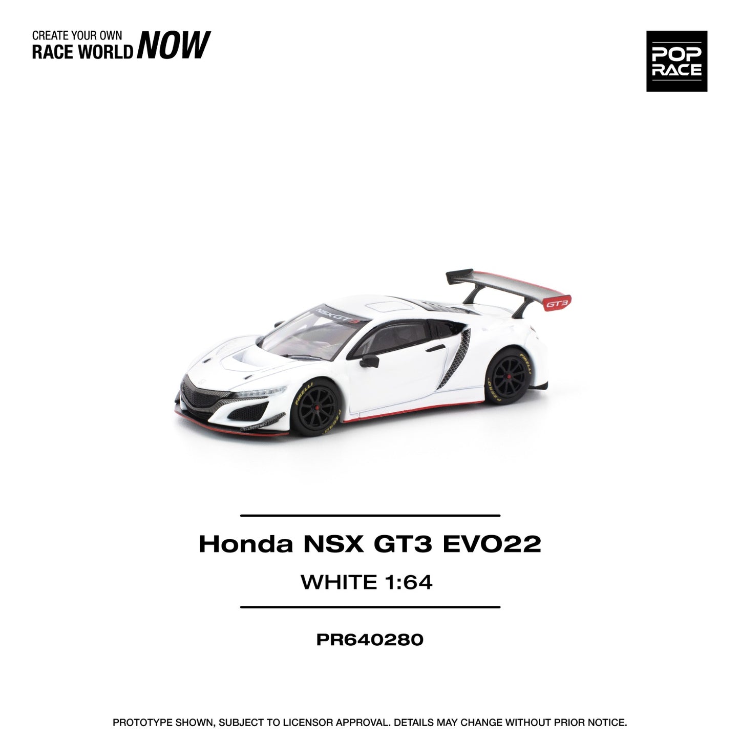 POP RACE PR64-280 HONDA NSX GT3 EVO22